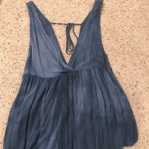 Yo I Mini Tie Dye Blue Romper